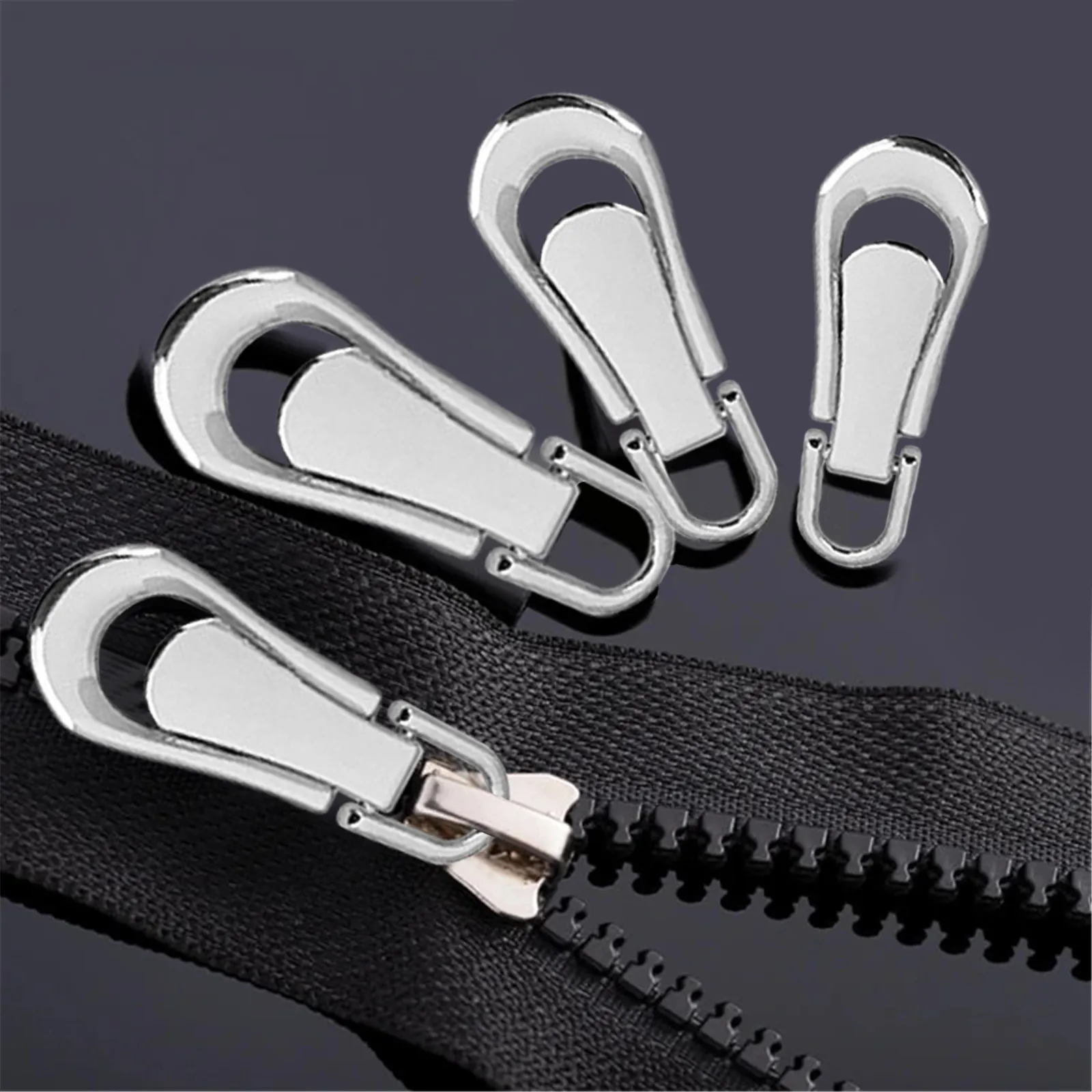 1/5pc Zipper Sliders Zipper Pull Universal Detachable Zipper Puller Set