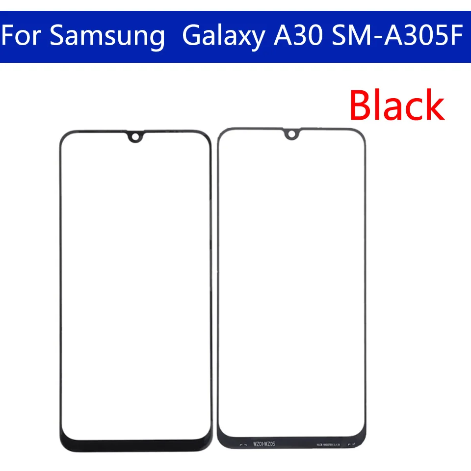 10pcs \ Лот для Galaxy A10 A20 A30 A40 A50 A105 A205 A305 A405 A505 Сенсорный экран передняя внешняя Стекло Панель Замена