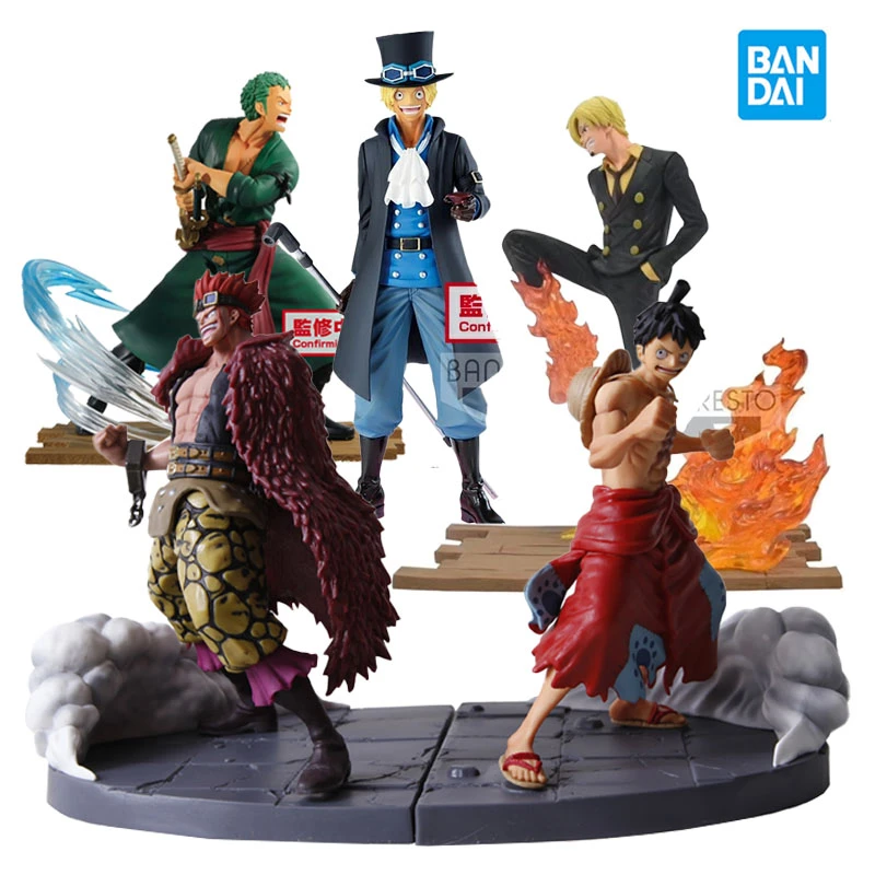 Bandai Banpresto Lfs One Piece Monkey D Luffy Roronoa Zoro Vinsmoke Sanji Sabo Eustass Kid Action Figures Anime Figures Kid Gift Action Figures Aliexpress