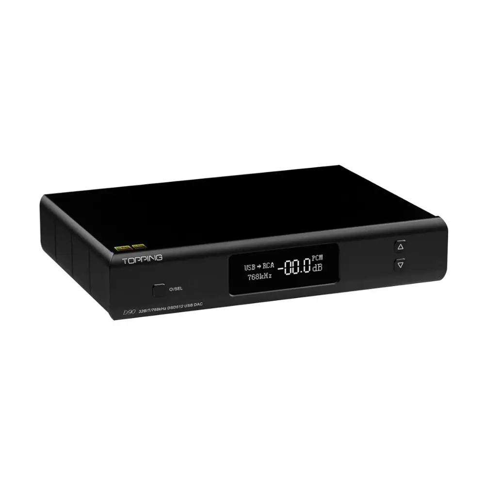 Топпинг D90 аудио декодер AK4499 XMOS XU208 USB ЦАП-предусилитель DSD512 CAR8675 LDAC Bluetooth 5,0 - Цвет: Черный