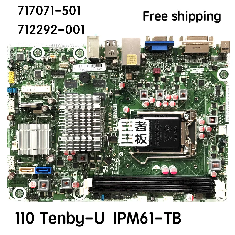 

717071-501 For HP 110 Tenby-U IPM61-TB Motherboard 712292-001 717071-601 Mainboard 100%tested fully work
