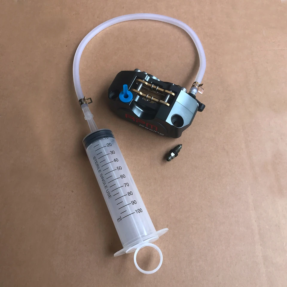 Motorcycle Bleed Kit Brake Caliper Gas Bleed Syringe Tool For Hydraulic