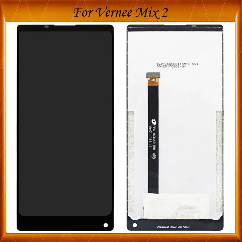 

6.0 inch For Vernee Mix 2 LCD Display With Touch Screen Digitizer Assembly Replacement 2160x1080P For Vernee Mix2 LCD