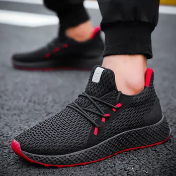 

Fashion Men Sneakers Tenis Summer Breathable Male Footwear Mesh Shoes For Men Lace Up Walking Casual Shoes Zapatos Hombre