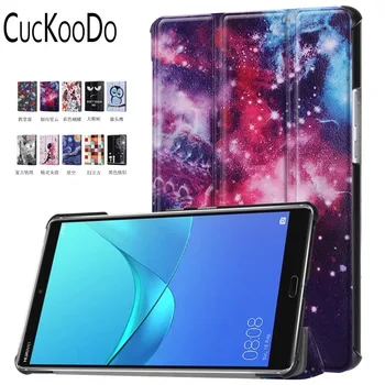 

CucKooDo Colorful Leather Stand Case With Auto Wake / Sleep For Huawei MediaPad M5 8.4 inch Tablet