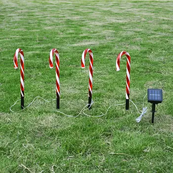 

Solar Eco-Friendly Durable Landscape Lights Crutch Lamp Cane Walkway Light Festival Garden Christmas Decoration Home Atmosphere