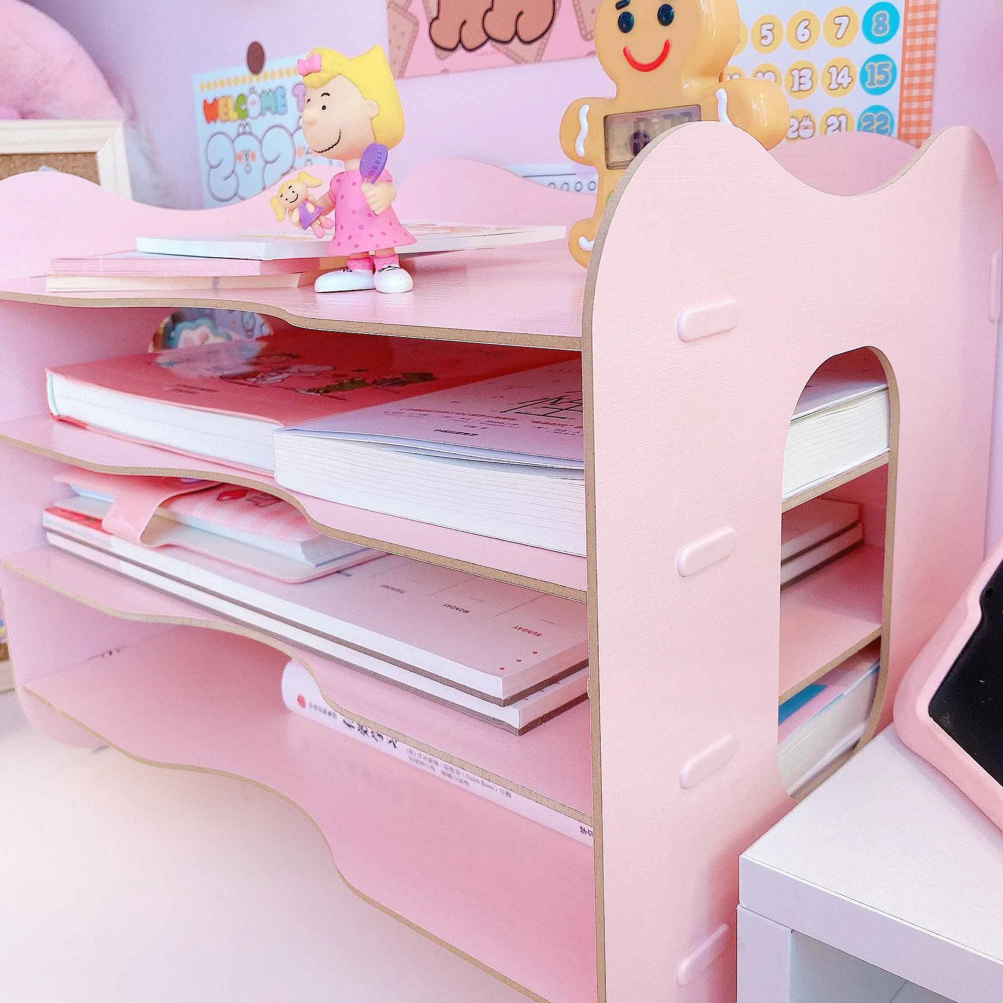  Multi-layer Magazine Organizers Desk Organizer Book Holder Desk Stationery Storage Organizer Holder