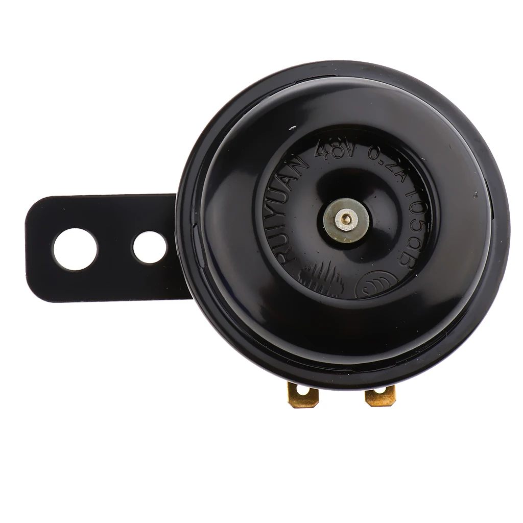 

48V Universal Motorbike Electric Air Speaker Loud High Tone Sound Shockproof Black for Scooter Mopeds Dirt Bikes