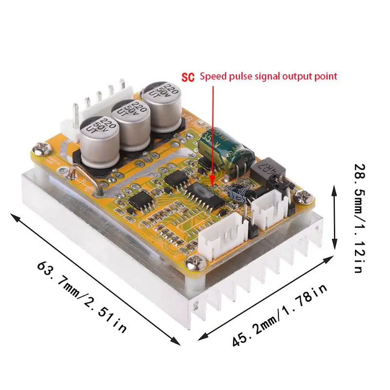 350W 5 V-36 вольтового источника электропитания постоянного тока драйвера BLDC бесщеточный контроллер широкий Напряжение высокое Мощность dls