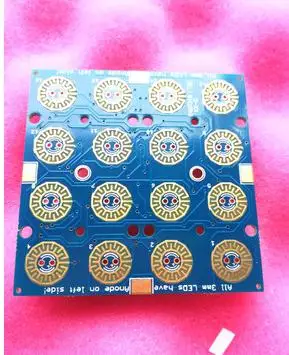 1616 Adafruit трельяж монохромный драйвер PCB 4x4 Светодиодный ключ доска силиконовый эластомер 4x4 кнопочная клавиатура - Цвет: Driver PCB 4x4