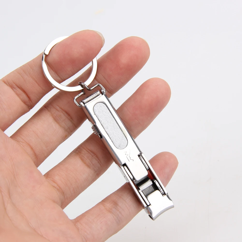 EDC Ultra-thin Clippers Cutter Stainless Keychain Portable Foldable Hand Toe Nail Outddor Camping Hiking Travel Tools | Спорт и