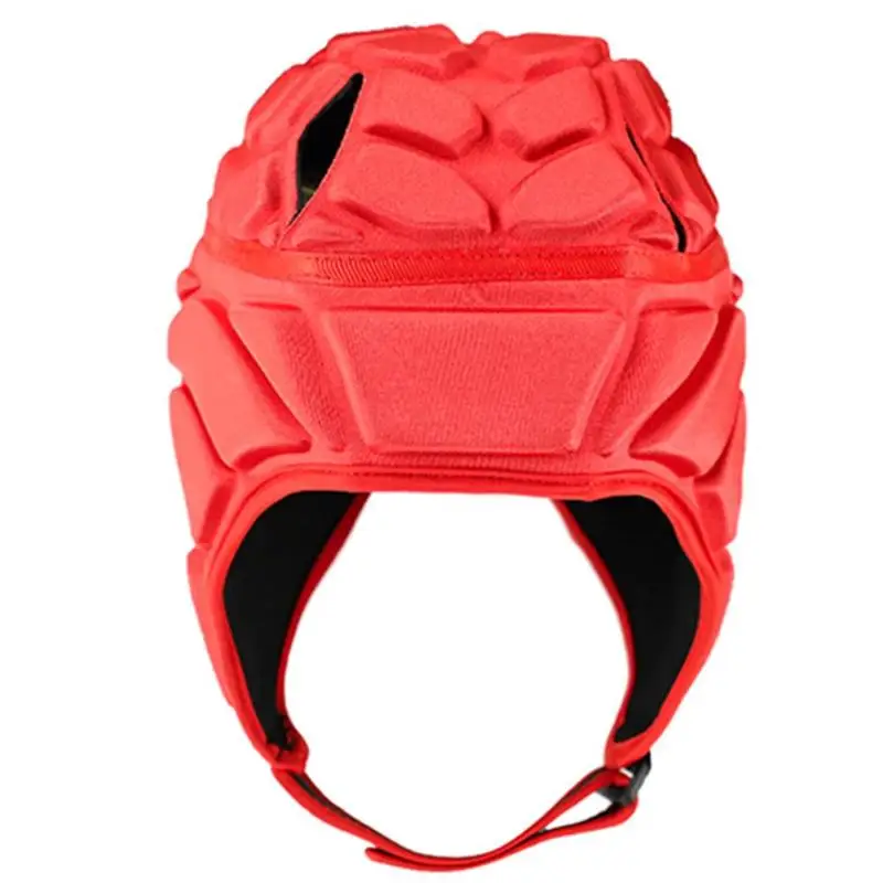 Red S Футбольный голкиперский шлем EVA Sponge Sports cap Goalie Head Guard - Цвет: Red S