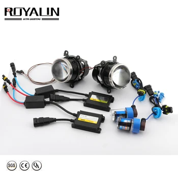 

ROYALIN Car H11 Fog Lights Lens Kit Bi-xenon Projector Lamp Ignition for Ford Mitsubishi Pajero Subaru Citroen Renault Nissan