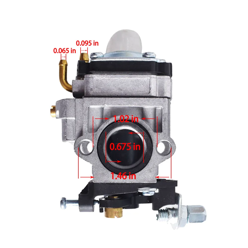 Carburetor Carb F Gas 2 Cycle 43cc Powermate PCV43 Tiller Motor Parts Fule Line