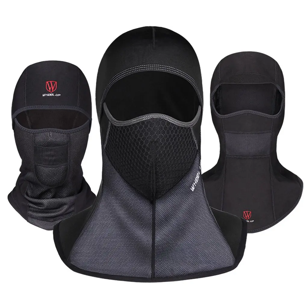 Wheelup Winter Warm Bicycle Bike Climbing Skiing Windproof Carbon Filter Face Mask Thermal Fleece Balaclava Head Protector