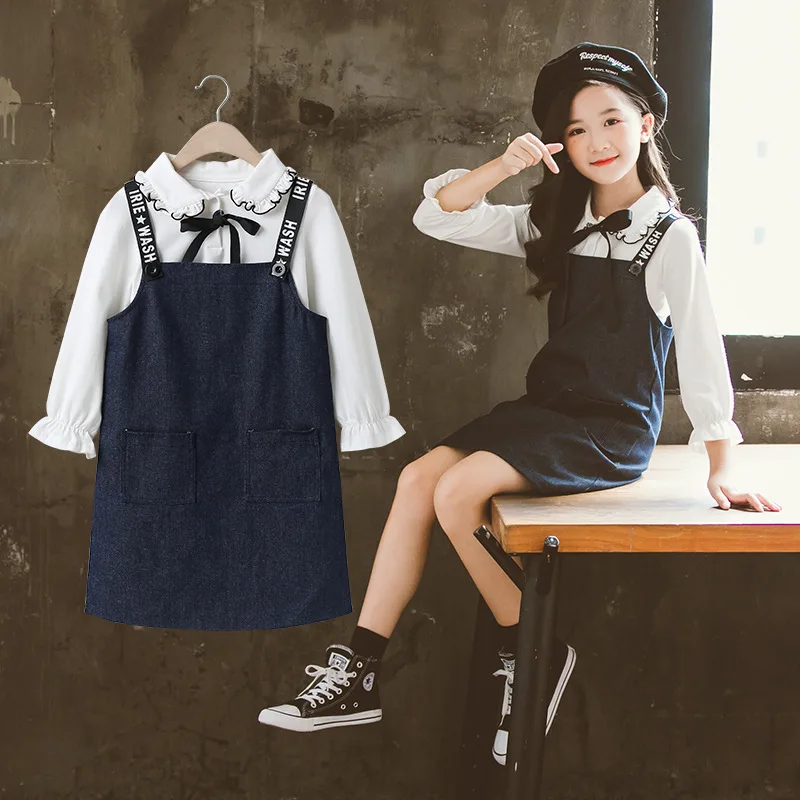 Детская одежда для девочек осенний комплект одежды 2019 новый корейский стиль