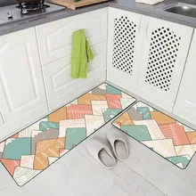 Ретро марокканский длинный кухонный коврик для ванной, напольный коврик, домашний коврик для входа, впитывающий ковер для спальни, гостиной, нескользящий