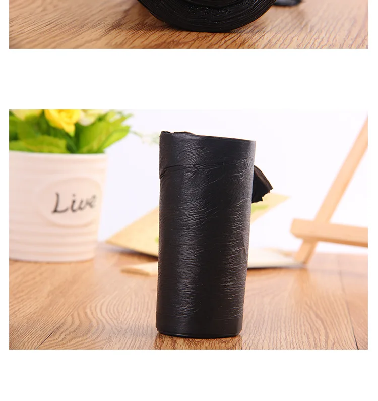 A082 Household Large Garbage Bag Thick 50*60 Point Break-Black And White With Pattern Garbage Bag Dollar Store Stall Supply Of G