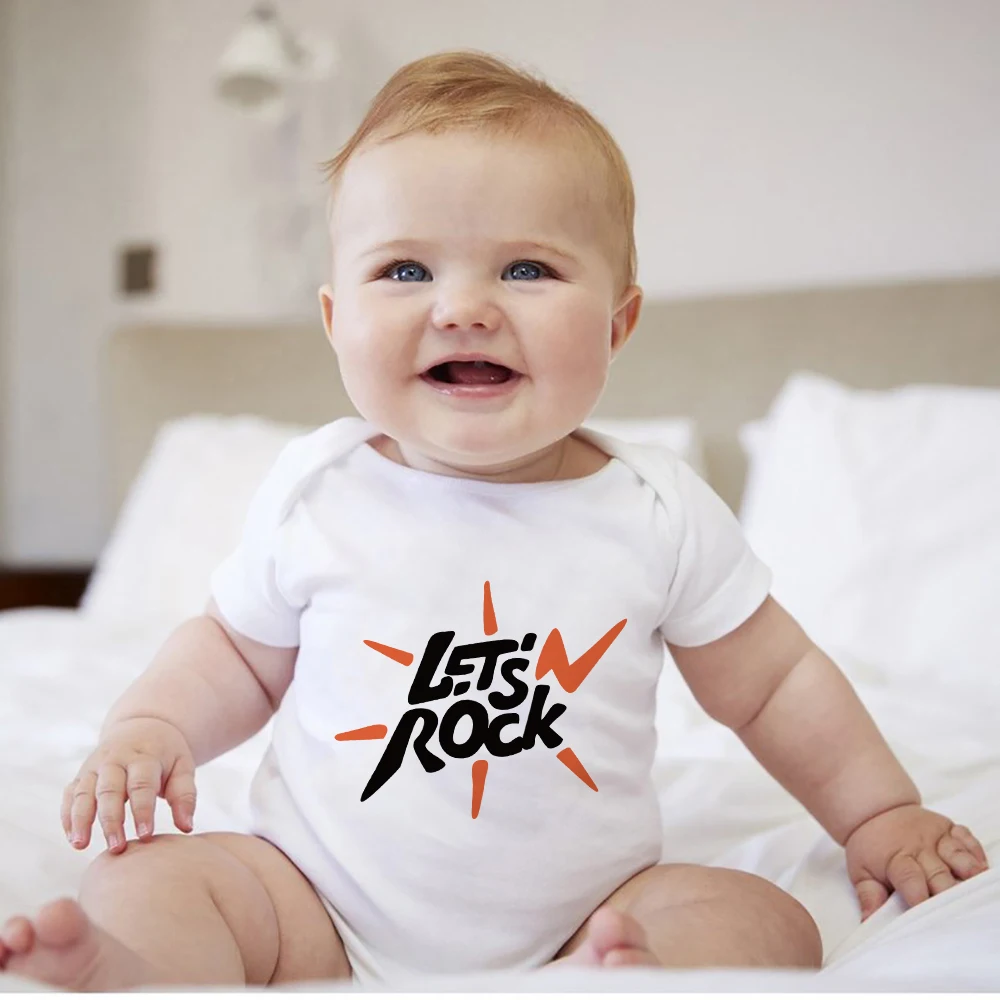 Rockera Niña Camiseta 'Baby Born To Rock' Algodón 100% Para
