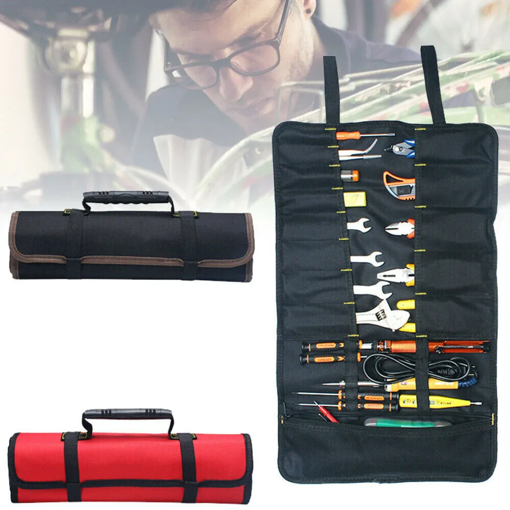 

Multifunctional Reel Canvas Bag Thick and Wear-resistant Storage Bag Reel Tool Bag Electrical Bag