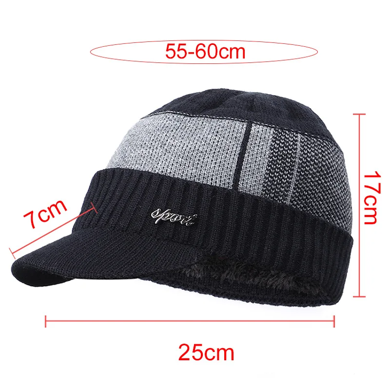 Теплые зимние шапки Skullies Beanies из хлопка высокого качества с добавлением меха, шапка для мужчин и женщин, шерстяной шарф, шапка-маска, вязаная шапка
