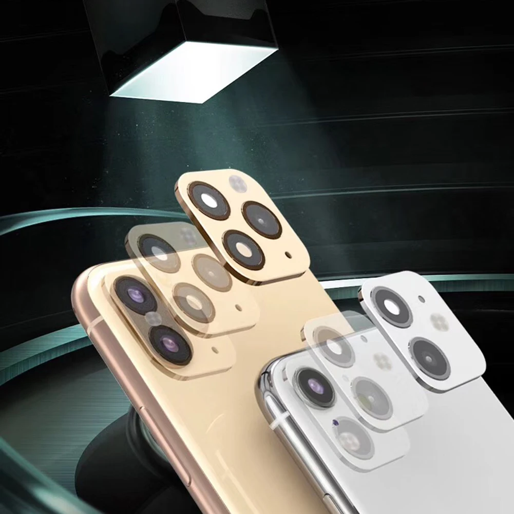 

Modified Metal Sticker Camera Lens Seconds Change Cover For iPhone X XS MAX Camera Cover For iPhone 11 Pro Glass Protector