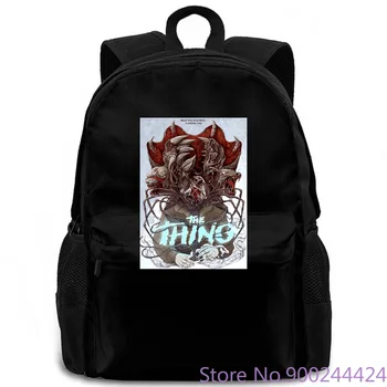 

The Thing v.13 white movie poster all s Printing Hot women men backpack laptop travel school adult student