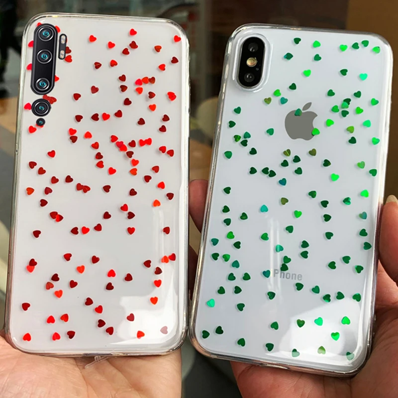 Чехол с блестками для Redmi 7A 6A 5 Plus 4X 5A Xiaomi Mi A3 A2 9 Lite CC9e CC9 Note 3 10 Pro Max 2 Mix мягкий