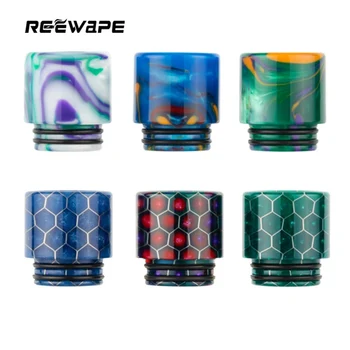 

6pcs/set Drip Tip Snakeskin Epoxy Resin 810 Mouthpiece For V12 Atomizer RDA RTA Tank E Cigarettes Vape Accessories