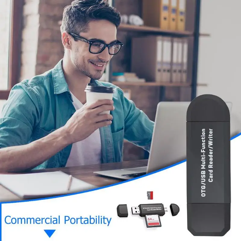 Micro USB+ USB OTG кард-ридер USB2.0 карта памяти адаптер для ПК Android