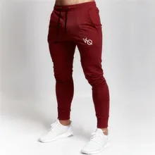 Мужские хлопковые спортивные штаны, осенне-зимние джоггеры, облегающие брюки, спортивные штаны для фитнеса, бодибилдинга, повседневные модные однотонные брендовые узкие брюки