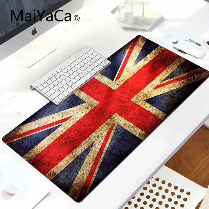 LockEdge 30X90cm MaiYaCa пользовательский кожаный британский флаг DIY дизайн игровой с узором коврик для мыши ноутбука игровой коврик для мыши - Цвет: LockEdge 30X90cm