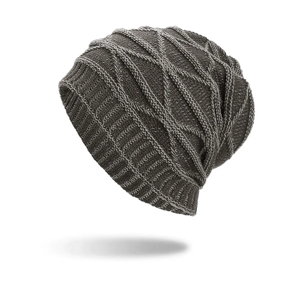 Womail beanies шапка женская мужская теплая мешковатая вязанная крючком зимняя шерсть Вязаные Лыжные детская Шапка-бини шапки шапка женская шапка sep17 - Цвет: GY