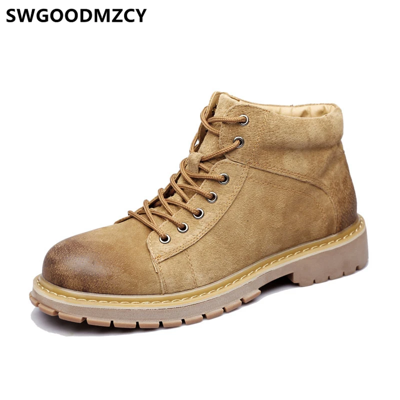 winter boots men ankle boots men fashion winter shoes for men boots genuine leather designer shoes zapatos de hombre buty meskie