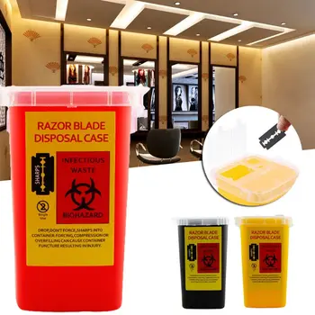 

Waste Collector Plastic Container for Barbershop Disposable Shaving Blade Tattoo Needles Waste Box