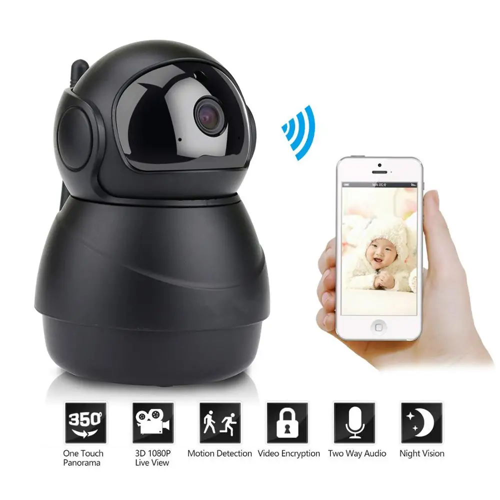 

Wireless IP Camera 1080P 2 Million Wireless Network Home Monitor Manufacturers HD Wifi Smart Indoor Monitoring Security Camera