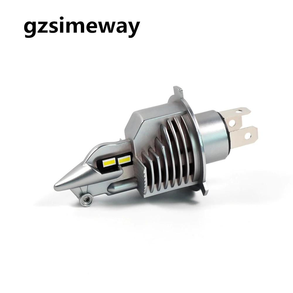 Gzsimeway Led h4 Hi/Lo луч фар автомобиля мотоцикла 72 Вт 6500 к автоматические светодиодные лампы фары автомобиля H4 освещение 12 в 24 В