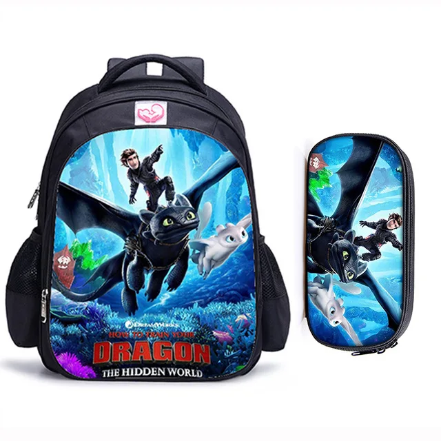 

16 Inch How to Train Your Dragon 3 Children School Bags Orthopedic Backpack Kids School Boys Girls Mochila Infantil Catoon Bags
