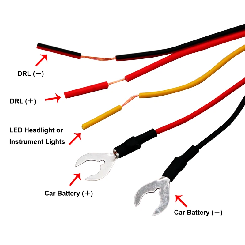 SELYNDE Car Accessories Car LED Daytime Running Light DRL Controller Auto Relay Harness Dimmer On/Off 12-18V