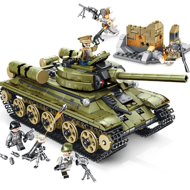 

Steel Empire Tank Model Kit Compatible Legoing Diy Educational Military Boys Building Blocks Bricks Toys For Children Gift R12
