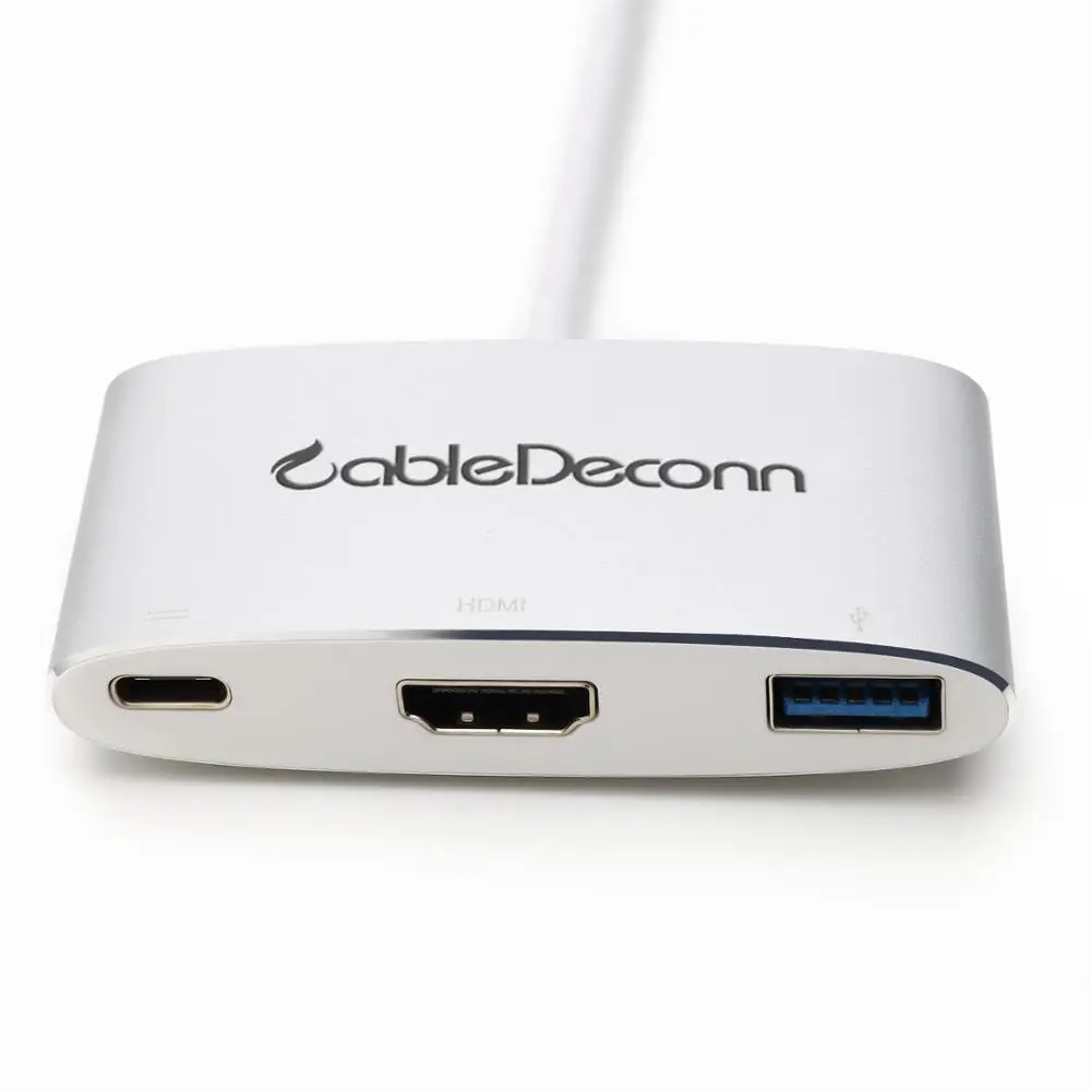 USB 3,1 Тип type-C для передачи данных кабель HDMI+ USB HUB+ Тип док-станция с USB ноутбук конвертер для HDTV Comeputer монитор