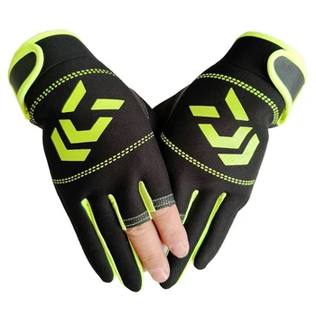 

1 Pair Fishing Gloves Men Women Outdoor Fishing Protection Anti-slip 3 Cut Finger Sports Fish Equipment Angling Gloves