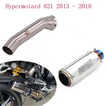 

Motorcycle exhaust pipe muffler and middle link pipe connection escape moto for Hypermotard 821 2013 - 2018 Hyperstrada