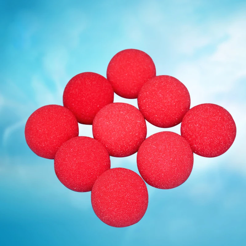 6psc sponge style 6 шт. вечерние принадлежности для Хэллоуина, красный нос клоуна, новые необычные смешной реквизит, любимые вечерние подарки для детей - Цвет: 6psc sponge style