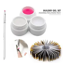 УФ светодиодный наращивание ногтей гель форма расширение акриловая кривая наклейки живопись карандаш для маникюра, инструменты