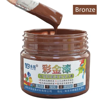 

Brown Oil Paint Wood Lacquer Metal Varnish Coating for Furniture Car Statuary Coloring Tasteless Water-based Acrylic Paint 100g