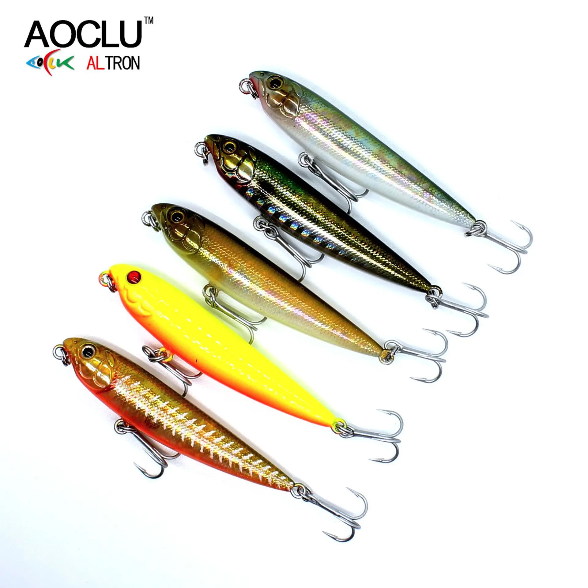 

Aoclu Lure Bait Hard Bait Floating Pencil Plastic Bait Lure 6 Cm 3.4G Easy to Long Shot Freshwater And Seawater Universal