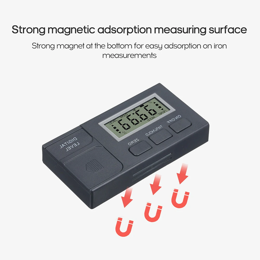 Наклонный ЖК-экран деревообрабатывающий Магнитный базовый уровень электронный транспортир Мини Цифровой Инклинометр инструменты автомобильный искатель