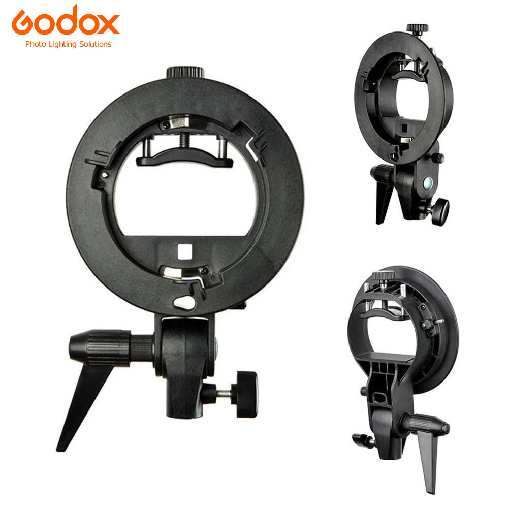 GODOX 40x40 см софтбокс с s-образным кронштейном стабильный Bowens держатель для вспышки складной софтбокс комплект для стрельбы S type Bowens