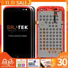 Оригинальный новый черный белый красный для Lenovo S820 LCD сенсорный